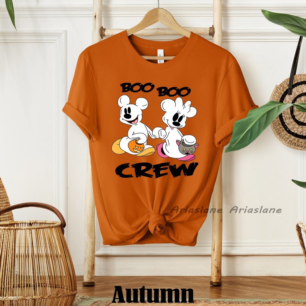 Disney Boo Boo Crew Shirt-Disney Halloween Shirt-Mickey Not So Scary Shirt